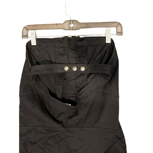 Diesel Strapless Black Dress Women's Size Medium Cotton Blend Zippers Open Back - Picture 6 of 6